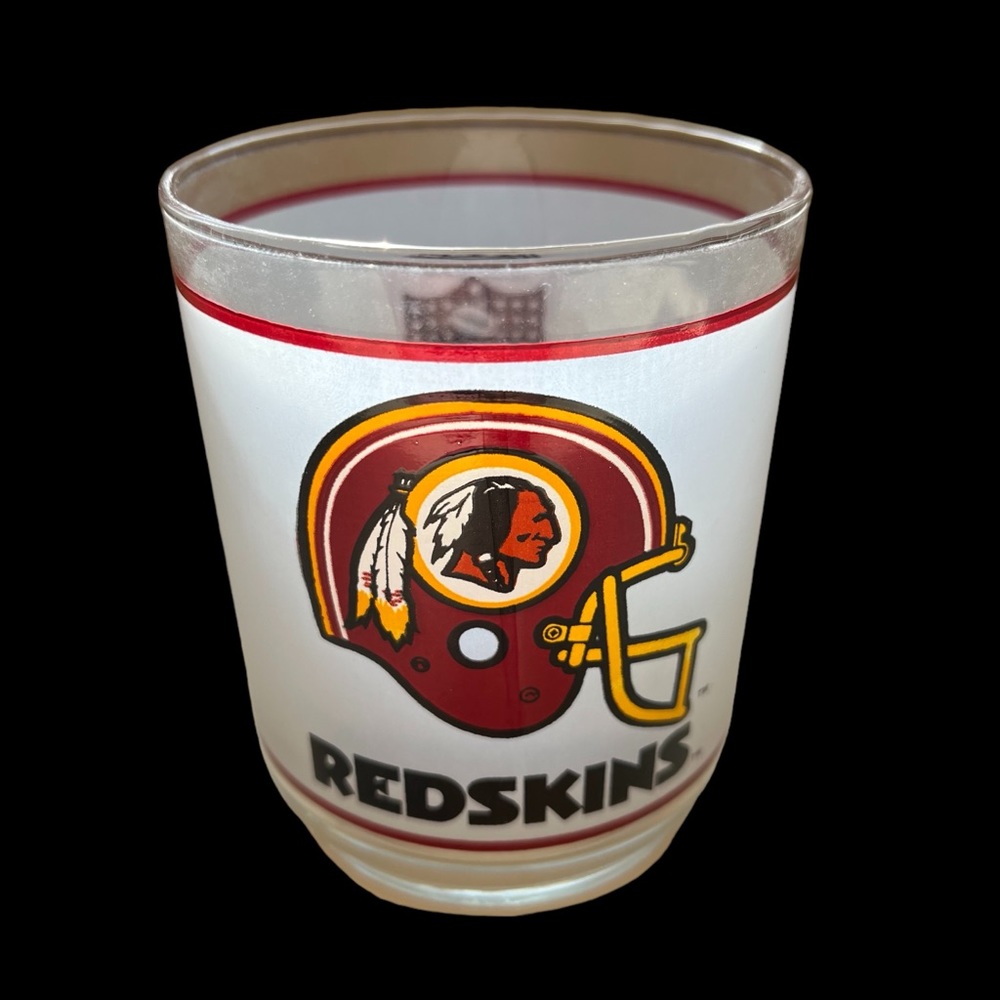 Vintage Washington Redskins Tumbler Glass 4” drinkware